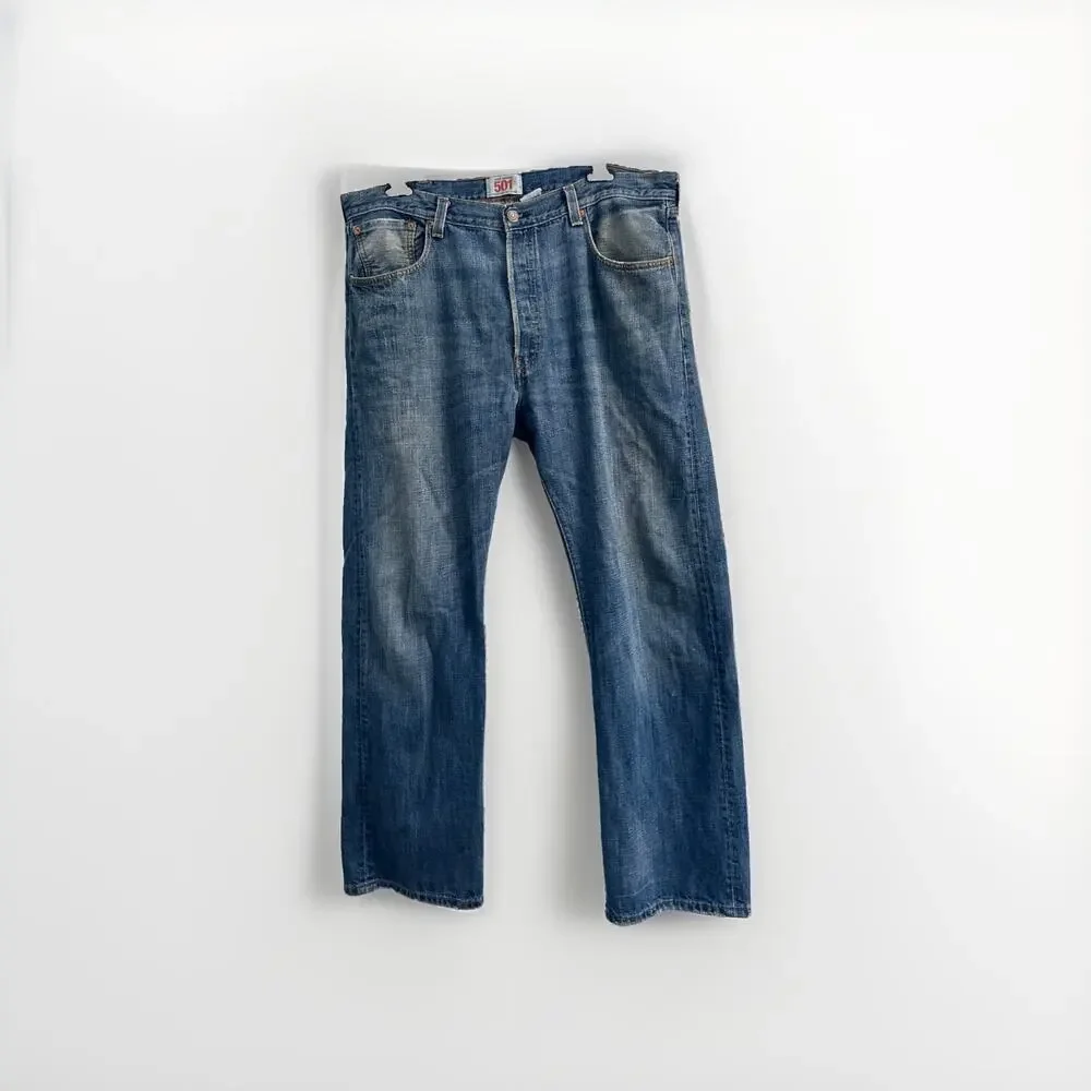 Vintage 90s Levis 501xx Jeans Mens‎ 38x 30 Button Fly Made in 1993 Straight Leg